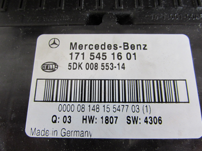 Mercedes R171 Fuse Box Electrical Center 1715451601 SLK280 SLK300 SLK350 SLK554
